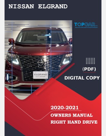 nissan elgrand 2020-2021 owners manual in english